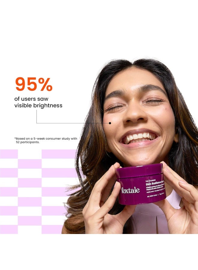 Foxtale- skin Radiance mask (Pack of 2)  All Skin Types | Men & Women- 75g - Image 3
